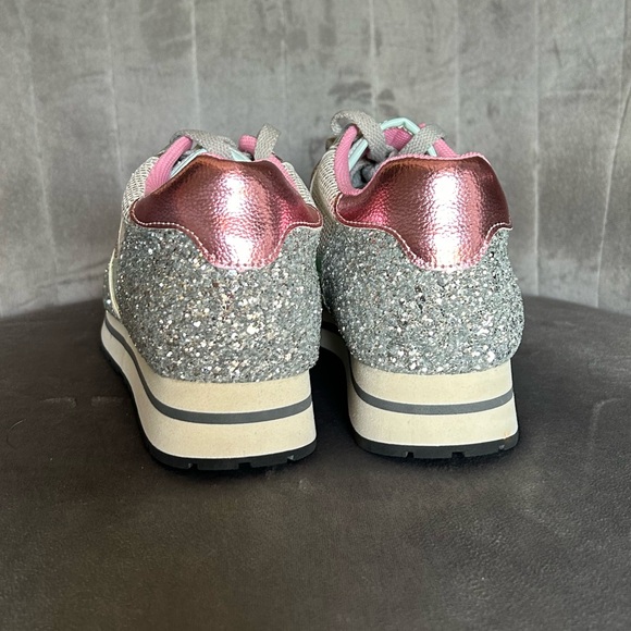 Mi.iM Miumiu Silver Glitter Sneaker - Picture 9 of 11